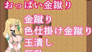 【新着同人ゲーム】おっぱい金蹴りのアイキャッチ画像